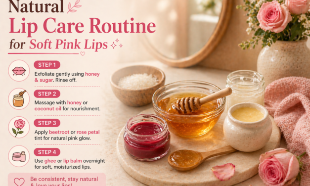 Natural Lip Care Routine for Soft Pink Lips
